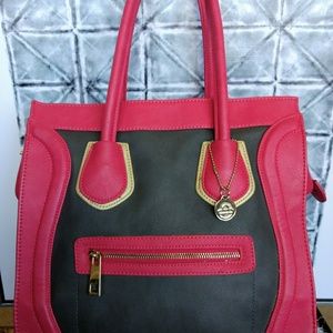 BIG BUDDHA Pink and Grey Handbag